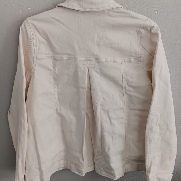 Me by Jennie Garth The Dylan Denim Jacket , Natural Sz L a653632 - Picture 5 of 5